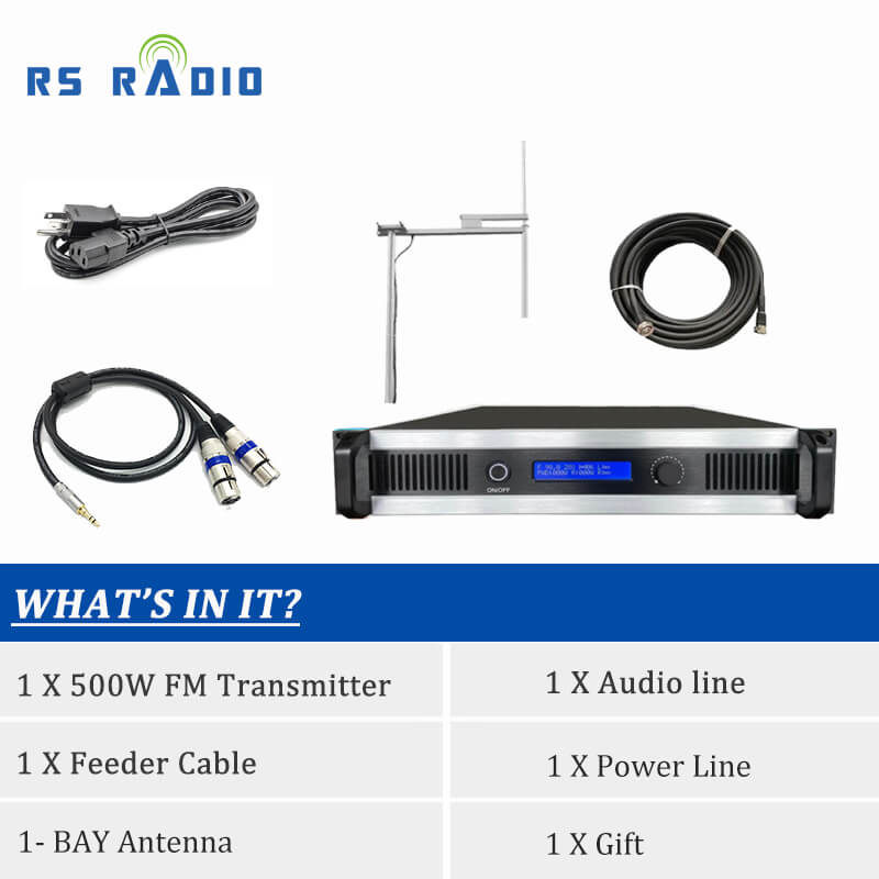 500W fm transmitter kit for Radio Station