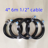 Free Shipping 4 Way Power Divider with cable for Fm Transmitter Antenna